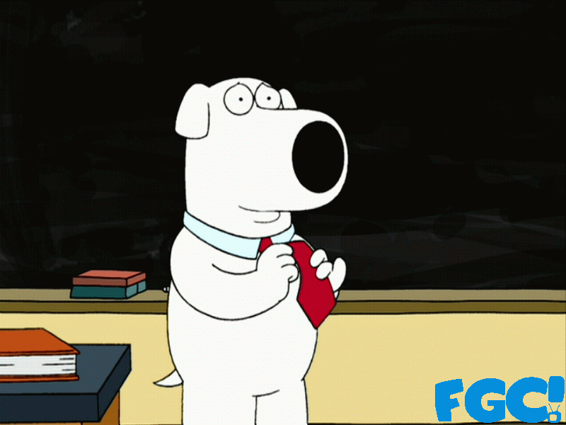 Brian Griffin teaching Junior High on Family Guy